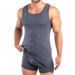 HERMKO Achselhemd 16027 Herren Dunkelblau/Dunkelgrau/Grau