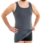 HERMKO Unterhemd Herren Tank Top 16025 Dunkelgrau/Grau/Dunkelblau
