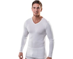 HERMKO Unterziehshirt 164680 V-Ausschnitt Herren 2er Pack 164680