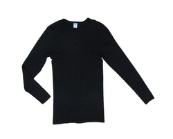 HERMKO Unterziehshirt Herren langarm mit V-Ausschnitt 164680