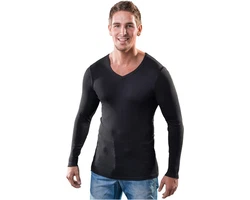 HERMKO Unterziehshirt 164680 V-Ausschnitt Herren 2er Pack 164680