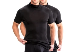 HERMKO Unterziehshirt 2er Pack Rollkragen Shirt Herren (16855) 16855