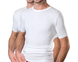 HERMKO Unterziehshirt 2er Pack Herren Business kurzarm Unterhemd 16800