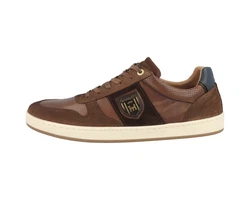 Pantofola d'Oro Palermo Uomo Low Sneaker Braun/Dunkelbraun/Dunkelrot