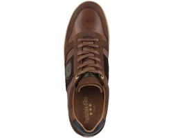 Pantofola d'Oro Palermo Uomo Low Sneaker Braun/Dunkelbraun/Dunkelrot