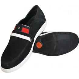 SNK-15 black Sneaker Sneaker lederschuhe turnschuhe aus Wildleder Schwarz