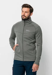 Jack Wolfskin Fleecejacke FORTBERG FZ Dunkelgrau/Grau/Hellgrau