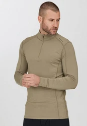 ENDURANCE Langarmshirt Lead (1-tlg) Khaki/Braun/Beige/Dunkelgrün