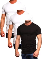 Jack & Jones T-Shirt Basic mit Rundhalsausschnitt Schwarz/Dunkelbraun