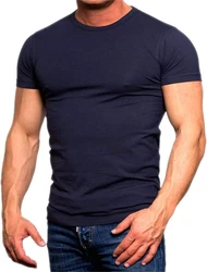 Jack & Jones T-Shirt Basic mit Rundhalsausschnitt Dunkelblau