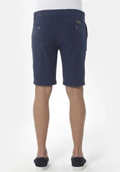 ORGANICATION Chinohose Men's Garment Dyed Slim Fit Shorts Marineblau