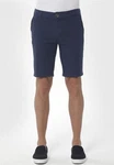 ORGANICATION Chinohose Men's Garment Dyed Slim Fit Shorts Marineblau
