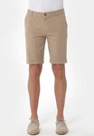 ORGANICATION Chinohose Men's Garment Dyed Slim Fit Shorts Beige