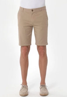 ORGANICATION Chinohose Men's Garment Dyed Slim Fit Shorts Beige ORGANICATION Chinohose Men's Garment Dyed Slim Fit Shorts Beige