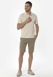ORGANICATION Chinohose Men's Garment Dyed Slim Fit Shorts Oliv