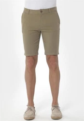 ORGANICATION Chinohose Men's Garment Dyed Slim Fit Shorts Oliv