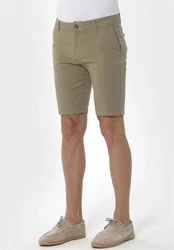 ORGANICATION Chinohose Men's Garment Dyed Slim Fit Shorts Oliv