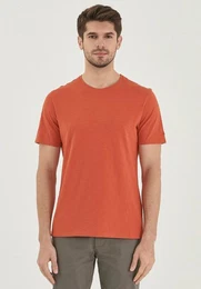 T-Shirt Men's Basic T-Shirt in Saffron