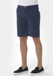 ORGANICATION Chinohose Men's Garment Dyed Jogger Fit Shorts Navy