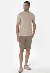 ORGANICATION Chinohose Men's Garment Dyed Jogger Fit Shorts oliv