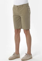 ORGANICATION Chinohose Men's Garment Dyed Jogger Fit Shorts oliv