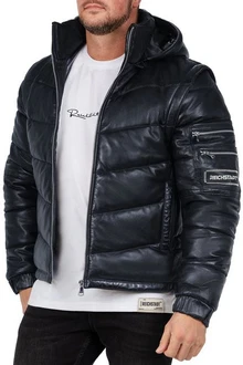 Reichstadt Bomberjacke Herren Echtleder Jacke 22RS32LUX Navy (22RS32LUX)