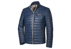 Milestone Lederjacke MSTerenz Dunkelblau/Hellblau/Blau