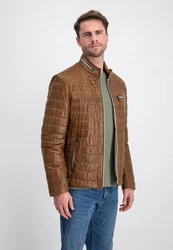 Milestone Lederjacke MSTerenz Braun/Beige