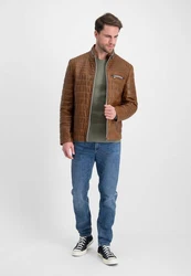 Milestone Lederjacke MSTerenz Braun/Beige