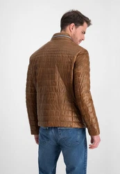 Milestone Lederjacke MSTerenz Braun/Beige