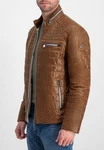 Milestone Lederjacke MSTerenz Braun/Beige