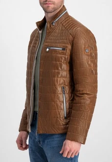 Milestone Lederjacke MSTerenz Braun/Beige Milestone Lederjacke MSTerenz Braun/Beige