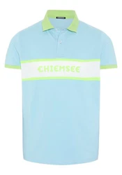 Chiemsee Poloshirt mit Logo und Kontraststreifen 