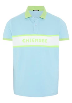 Chiemsee Poloshirt mit Logo und Kontraststreifen Chiemsee Poloshirt mit Logo und Kontraststreifen