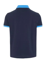 Chiemsee Poloshirt mit Logo und Kontraststreifen 1