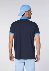 Chiemsee Poloshirt mit Logo und Kontraststreifen 1