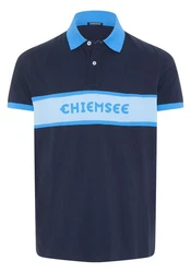 Chiemsee Poloshirt mit Logo und Kontraststreifen 1
