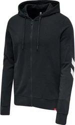 hummel Kapuzenpullover hmllegacy Kapuzenjacke Dunkelgrau/Schwarz/Dunkelblau