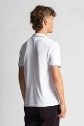 Lyle & Scott Poloshirt Tipped Weiß/Creme/Hellblau