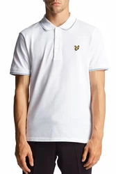 Lyle & Scott Poloshirt Tipped Weiß/Creme/Hellblau