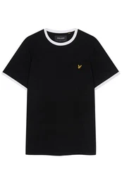 T-Shirt Herren, 100% Baumwolle, Mit Kontrastdetails