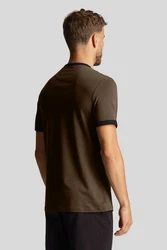 Lyle & Scott T-Shirt 'Ringer' Dunkelgrün/Khaki/Dunkelbraun/Beige/Grün