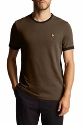 Lyle & Scott T-Shirt 'Ringer' Dunkelgrün/Khaki/Dunkelbraun/Beige/Grün