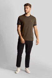 Lyle & Scott T-Shirt 'Ringer' Dunkelgrün/Khaki/Dunkelbraun/Beige/Grün