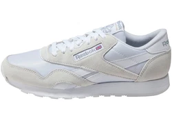 Reebok Classic CL NYLON Sneaker Creme/Grau/Dunkelblau/Lila/Fliederfarben/Hellblau