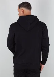Alpha Industries Hoodie Alpha Label Rot/Braun/Schwarz