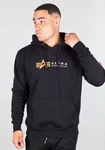 Alpha Industries Hoodie Alpha Label Rot/Braun/Schwarz Alpha Industries Hoodie Alpha Label Rot/Braun/Schwarz