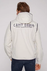 CAMP DAVID Steppjacke Softshelljacke Beige/Weiß