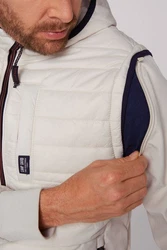 CAMP DAVID Steppjacke Softshelljacke Beige/Weiß