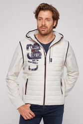 CAMP DAVID Steppjacke Softshelljacke Beige/Weiß